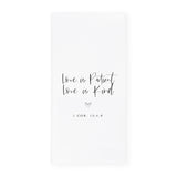 Love is Patient Love is Kind 1 Corinthians 13:4-8 Cotton Canvas Scripture, Bible Kitchen Tea Towel - The Cotton and Canvas Co.
