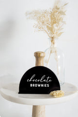 Acrylic Buffet Food Name Sign