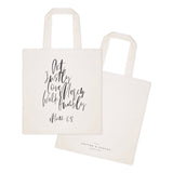 Act Justly Love Mercy Walk Humbly, Micah 6:8 Cotton Canvas Tote Bag - The Cotton and Canvas Co.