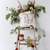Act Justly Love Mercy Walk Humbly, Micah 6:8 Cotton Canvas Tote Bag - The Cotton and Canvas Co.