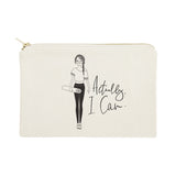 Actually, I Can Cotton Canvas Cosmetic Bag - The Cotton and Canvas Co.