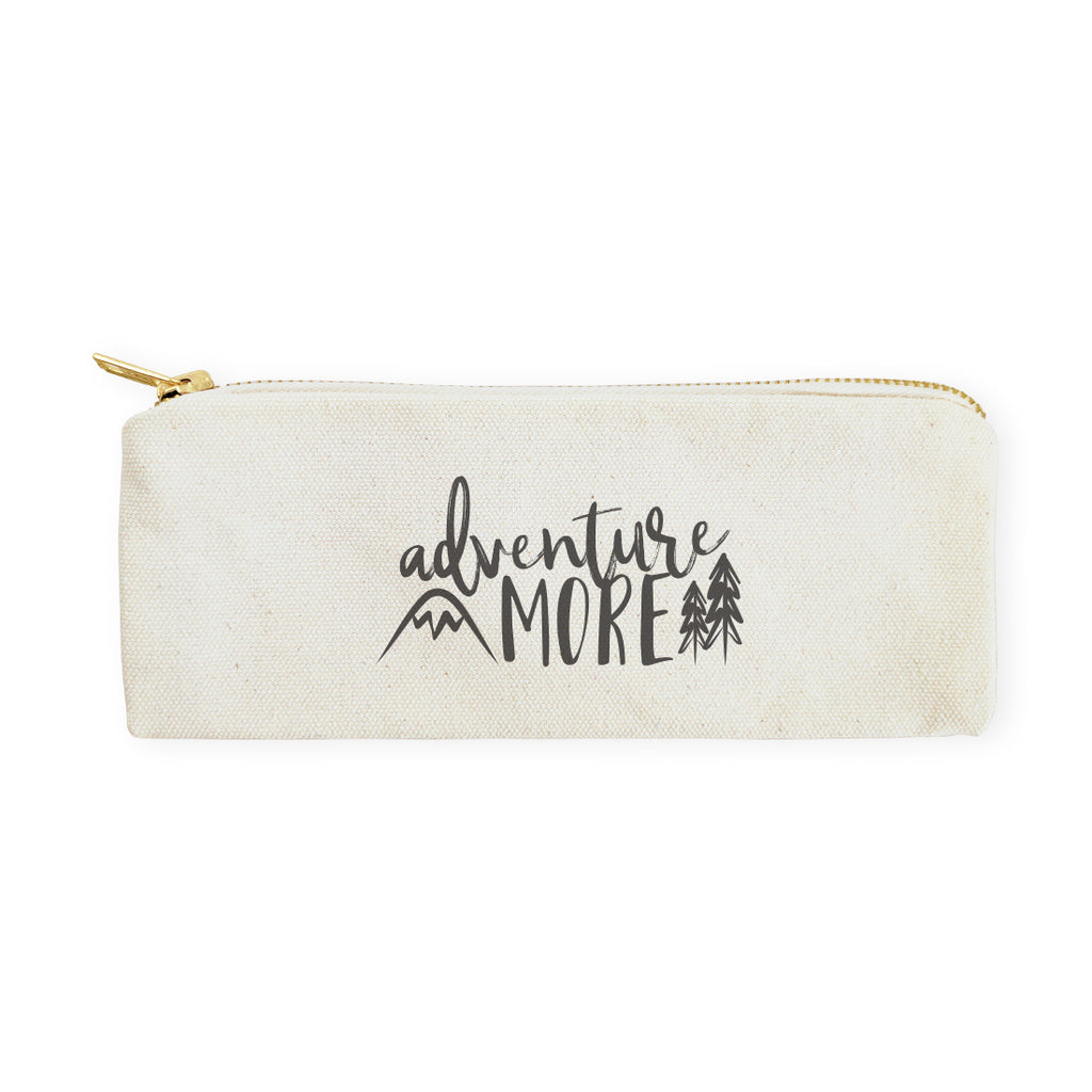 Adventure More Cotton Canvas Pencil Case and Travel Pouch