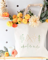 Adventure More Cotton Canvas Tote Bag - The Cotton and Canvas Co.