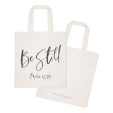 Be Still, Psalm 46:10 Cotton Canvas Tote Bag - The Cotton and Canvas Co.