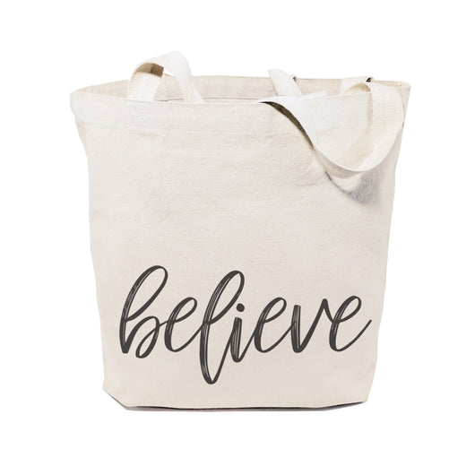 Believe Gym Cotton Canvas Tote Bag - The Cotton and Canvas Co.