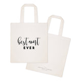 Best Aunt Ever Cotton Canvas Tote Bag - The Cotton and Canvas Co.