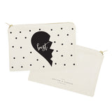 Best Friends Cotton Canvas Cosmetic Bag, 2-Pack - The Cotton and Canvas Co.