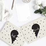 Best Friends Cotton Canvas Cosmetic Bag, 2-Pack - The Cotton and Canvas Co.