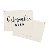 Best Grandma Ever Cotton Canvas Cosmetic Bag - The Cotton and Canvas Co.
