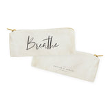 Breathe Cotton Canvas Pencil Case and Travel Pouch - The Cotton and Canvas Co.