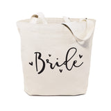 Bride Wedding Cotton Canvas Tote Bag - The Cotton and Canvas Co.
