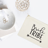 Bride Tribe Cotton Canvas Cosmetic Bag - The Cotton and Canvas Co.