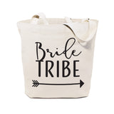 Bride Tribe Wedding Cotton Canvas Tote Bag - The Cotton and Canvas Co.