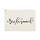 Bridesmaid Cotton Canvas Cosmetic Bag - The Cotton and Canvas Co.