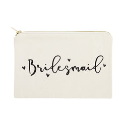 Bridesmaid Cotton Canvas Cosmetic Bag - The Cotton and Canvas Co.