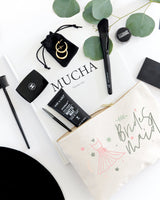Floral Bridesmaid Cotton Canvas Cosmetic Bag - The Cotton and Canvas Co.