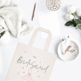 Floral Bridesmaid Wedding Cotton Canvas Tote Bag - The Cotton and Canvas Co.