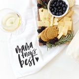 Mama Knows Best Kitchen Tea Towel - The Cotton and Canvas Co.