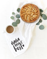 Mama Knows Best Kitchen Tea Towel - The Cotton and Canvas Co.