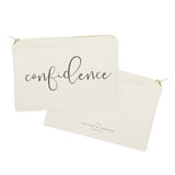 Confidence Cotton Canvas Cosmetic Bag - The Cotton and Canvas Co.