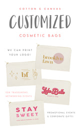 Custom Cosmetic Bag - The Cotton and Canvas Co.