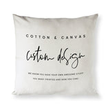 Custom Pillow Cover - The Cotton and Canvas Co.