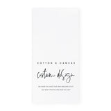 Custom Tea Towel - The Cotton and Canvas Co.