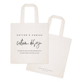 Custom Tote Bag - The Cotton and Canvas Co.