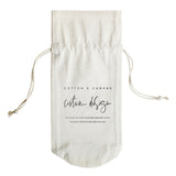 Custom Wine Bag - The Cotton and Canvas Co.