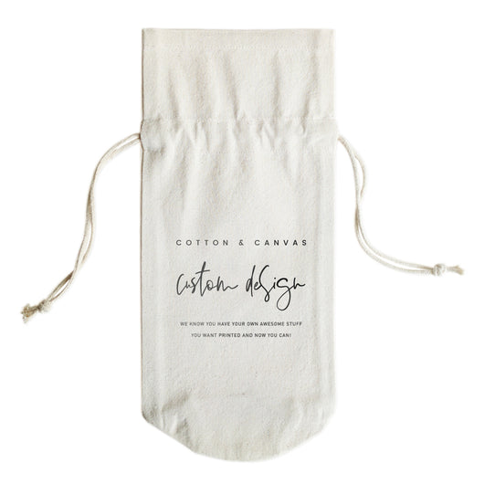Custom Wine Bag - The Cotton and Canvas Co.