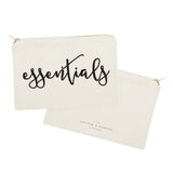 Essentials Travel Cotton Canvas Cosmetic Bag - The Cotton and Canvas Co.