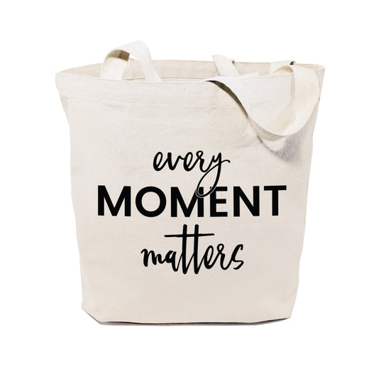 Every Moment Matters Cotton Canvas Tote Bag - The Cotton and Canvas Co.
