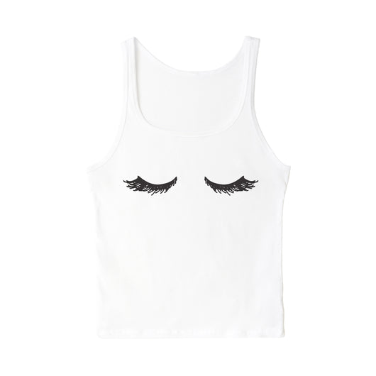 Closed Eyelashes Tank - The Cotton and Canvas Co.