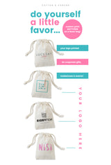 Custom Favor Bags - The Cotton and Canvas Co.