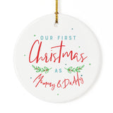 Our First Christmas as Mommy and Daddy Christmas Ornament - The Cotton and Canvas Co.