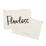 Flawless Cotton Canvas Cosmetic Bag - The Cotton and Canvas Co.