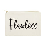 Flawless Cotton Canvas Cosmetic Bag - The Cotton and Canvas Co.
