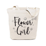 Flower Girl Wedding Cotton Canvas Tote Bag - The Cotton and Canvas Co.