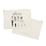Girl Power Cotton Canvas Cosmetic Bag - The Cotton and Canvas Co.