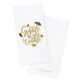 Gobble Til You Wobble Kitchen Tea Towel - The Cotton and Canvas Co.