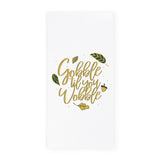 Gobble Til You Wobble Kitchen Tea Towel - The Cotton and Canvas Co.