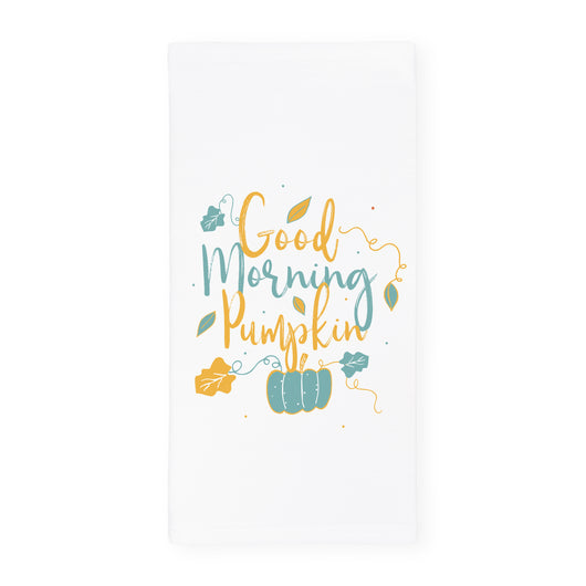 Good Morning Pumpkin Kitchen Tea Towel - The Cotton and Canvas Co.