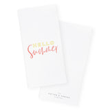 Hello Summer Kitchen Tea Towel - The Cotton and Canvas Co.