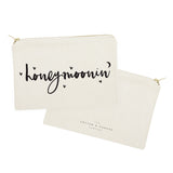 Honeymoonin' Cotton Canvas Cosmetic Bag - The Cotton and Canvas Co.