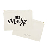 Hot Mess Cotton Canvas Cosmetic Bag - The Cotton and Canvas Co.