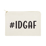 #IDGAF Cotton Canvas Cosmetic Bag - The Cotton and Canvas Co.