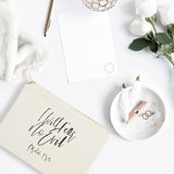 I Will Fear No Evil, Pslam 23:4 Cotton Canvas Cosmetic Bag - The Cotton and Canvas Co.