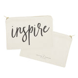 Inspire Cotton Canvas Cosmetic Bag - The Cotton and Canvas Co.