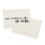 Like. Literally. So Cute. Cotton Canvas Cosmetic Bag - The Cotton and Canvas Co.