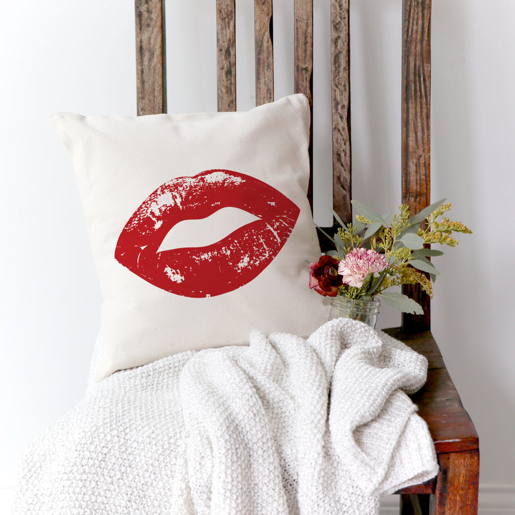 Lips Pillow Cover The Cotton Canvas Co
